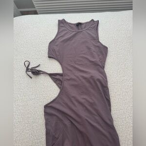 Purple Cutout Dress